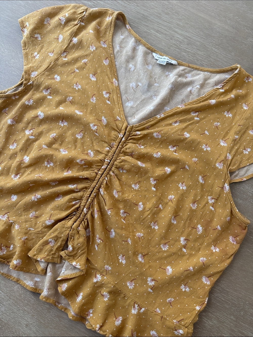 AEO Ruched Front Blouse | XXL